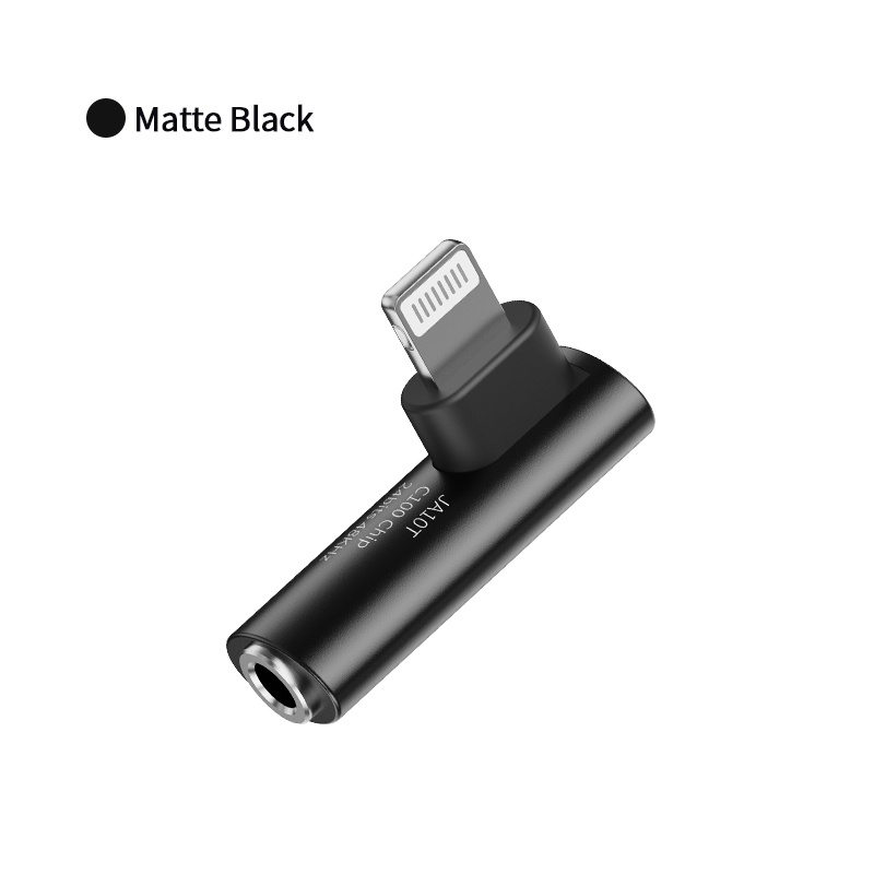 Jcally JA10T Digital Audio Portable Decoding C100 DAC IOS Ke 3.5mm Headphone Amplifier Hifi 24bit/48KHz L Plug Adapter