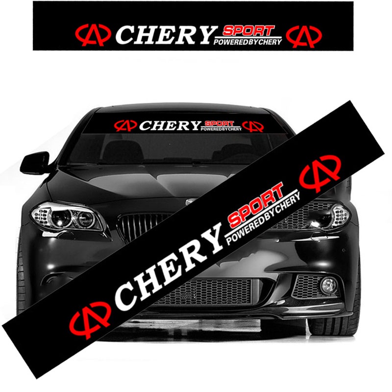 Stiker Kaca Depan Kaca Depan Mobil Hitam Stiker Hias Untuk Chery Omoda5 Tiggo 48 7 5x iCar9 Face QQ Eastar Aksesoris