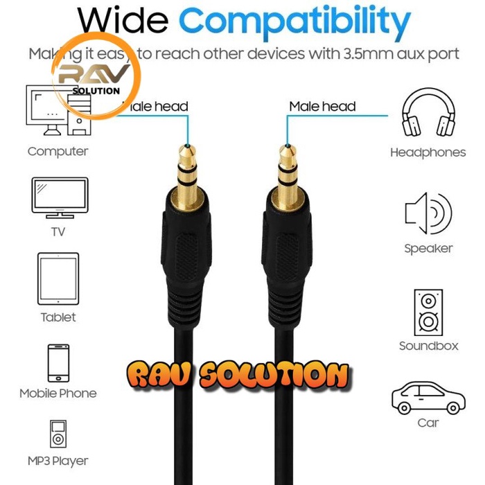 kabel Aux/audio m/m 5m / kabel audio cowo cowo 5meter - SET A