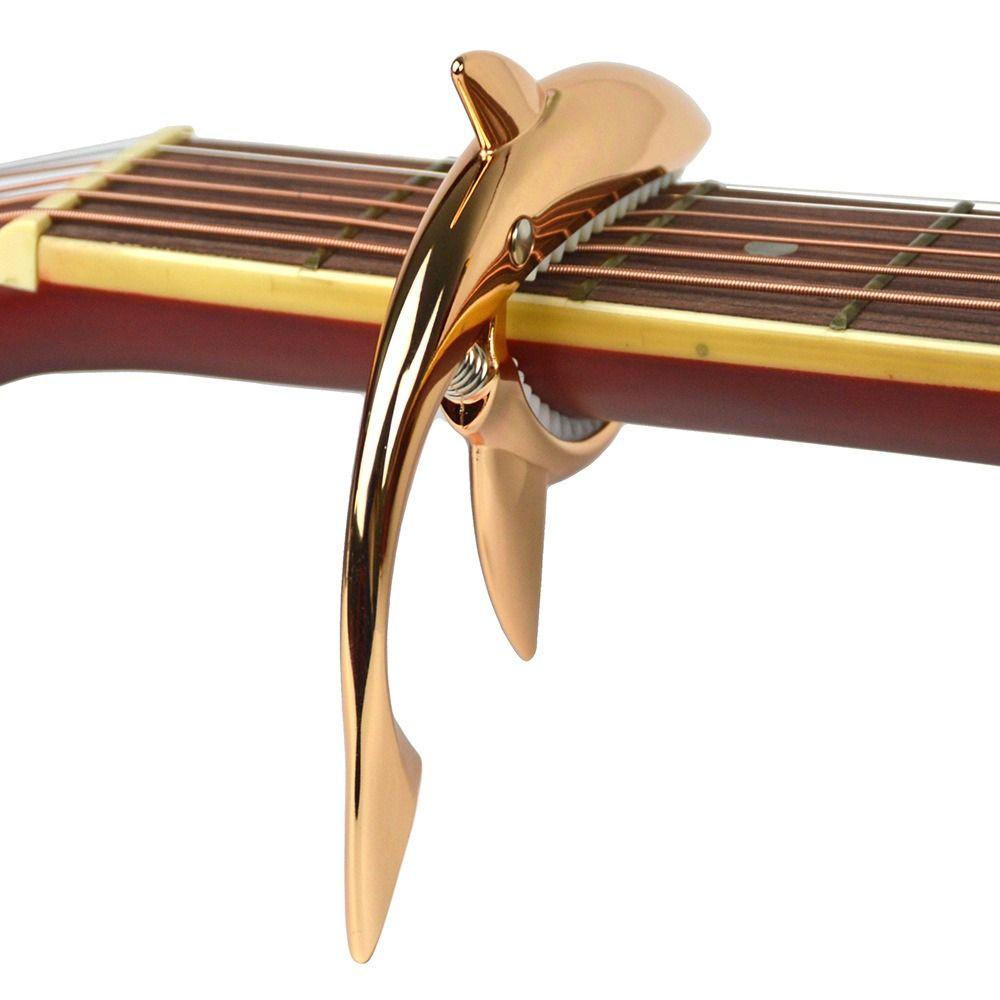 Lanfy Gitar Capo Aksesoris Gitar Alat Musik Zinc Alloy Acoustic Tuner Gitar Listrik Metal Hiu Capo