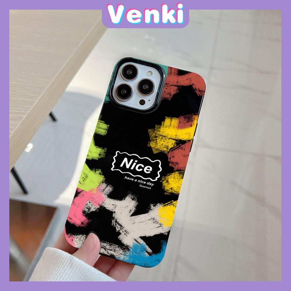 Case for iPhone 11 Soft TPU Glossy Black Candy Case Random Painted Graffiti Camera Protection Shockproof For iPhone 14 13 12 11 Pro Max 7 8 Plus X XR