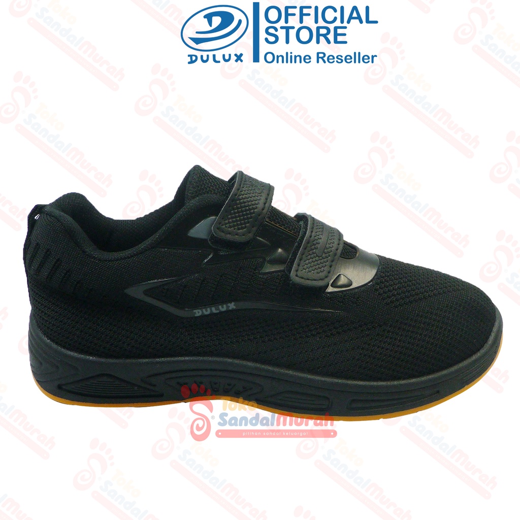 Toko Sendal Murah - Sepatu Sekolah SD Uk 30 - 34 / Sepatu Anak Full Hitam / Sepatu Model Prepet Ringan Trendy / Sepatu Unisex Terbaru  [Toko Sendal Murah BX 2061 C-H]