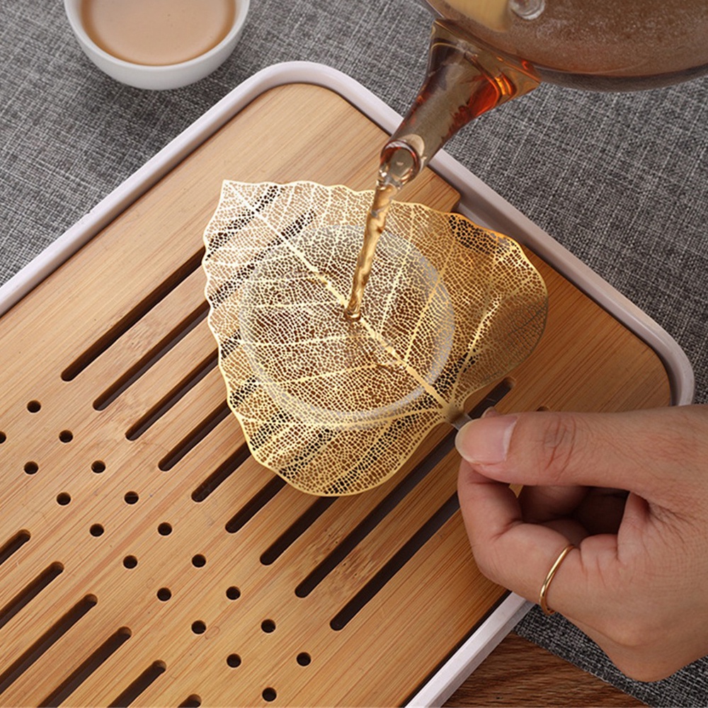Bodstainless Steel Saringan Teh Bodhi Berbentuk Daun Filter Dapat Digunakan Kembali Penyaring Jala Kreatif Rumah Aksesoris Dapur Set Perlengkapan Minum Teh