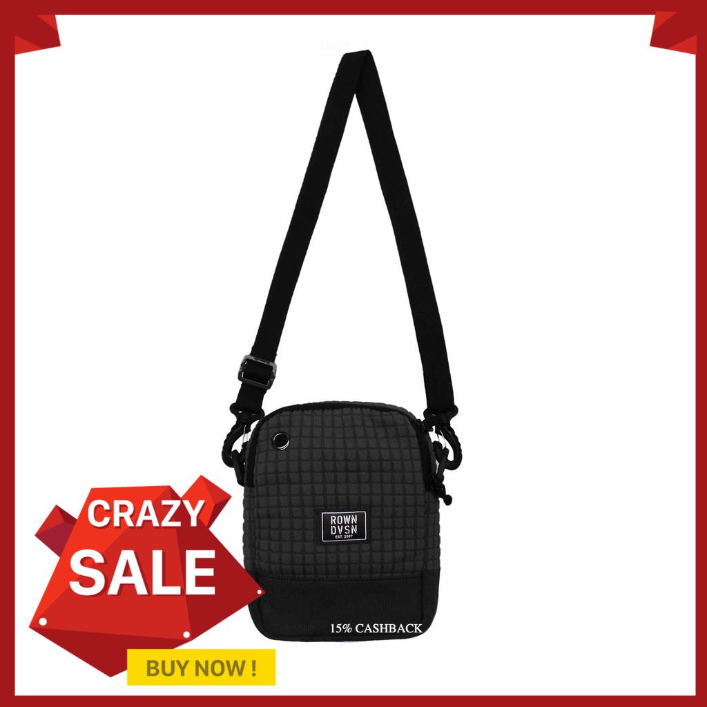 Rown Division Sling Bag Tas Selempang Kecil Dexters Black