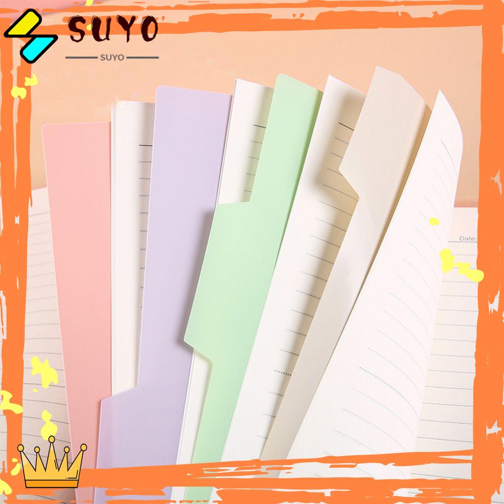 Suyo Penyekat Indeks Pengikat Bahan Plastik Ukuran Huruf Untuk Folder Notebook Aneka Warna Tab Indeks Multicolor