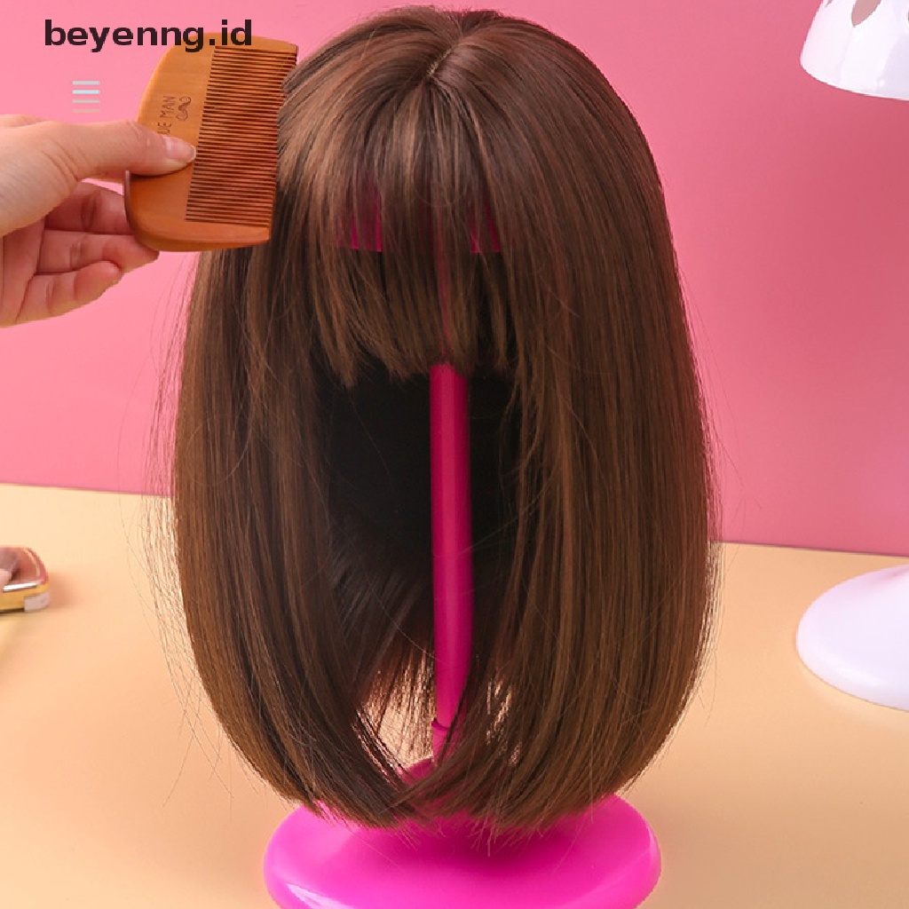 Beyen Topi Portable Manekin Kepala Wig Stand Stabil Dummy Penyimpanan Praktis Hair Holder ID