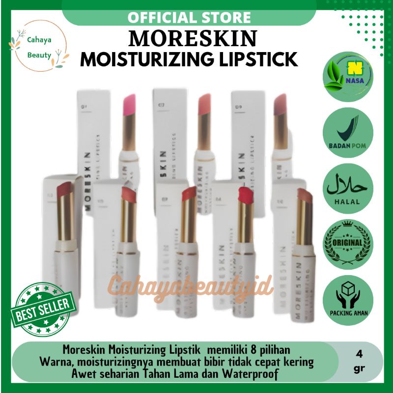 Moreskin Moisturizing Lipstik / Lipstick Moreskin Nasa / Lipstik Nasa Moreskin