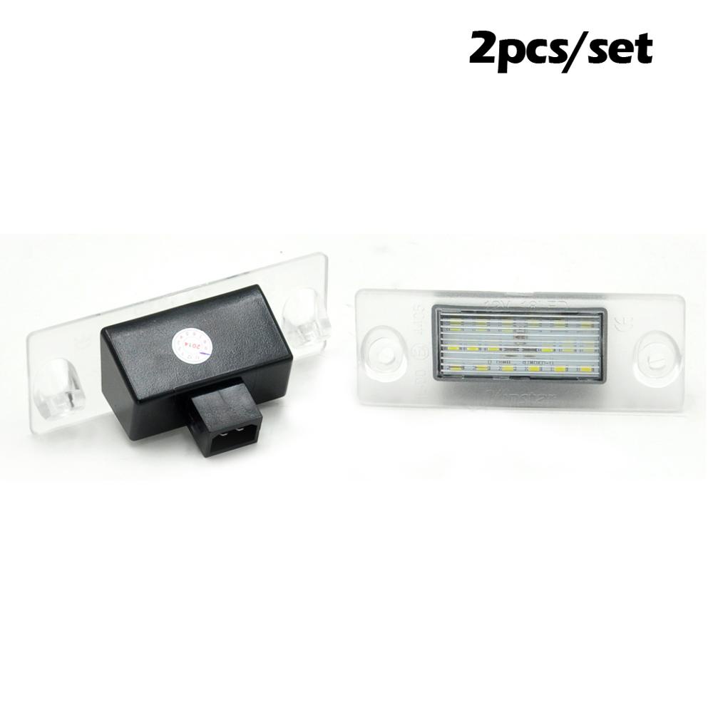 2pcs Lampu Plat Nomor LED Belakang Mobil Putih Lampu Plat Nomor Untuk Audi A3 8L S3 A4 S5 B5