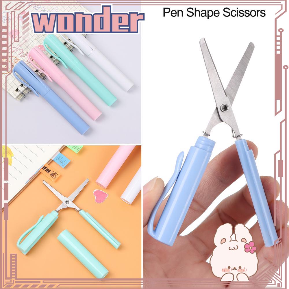 Wonder Pen Bentuk Gunting Kreatif DIY Alat Tulis Alat Seni Pemotong Kertas