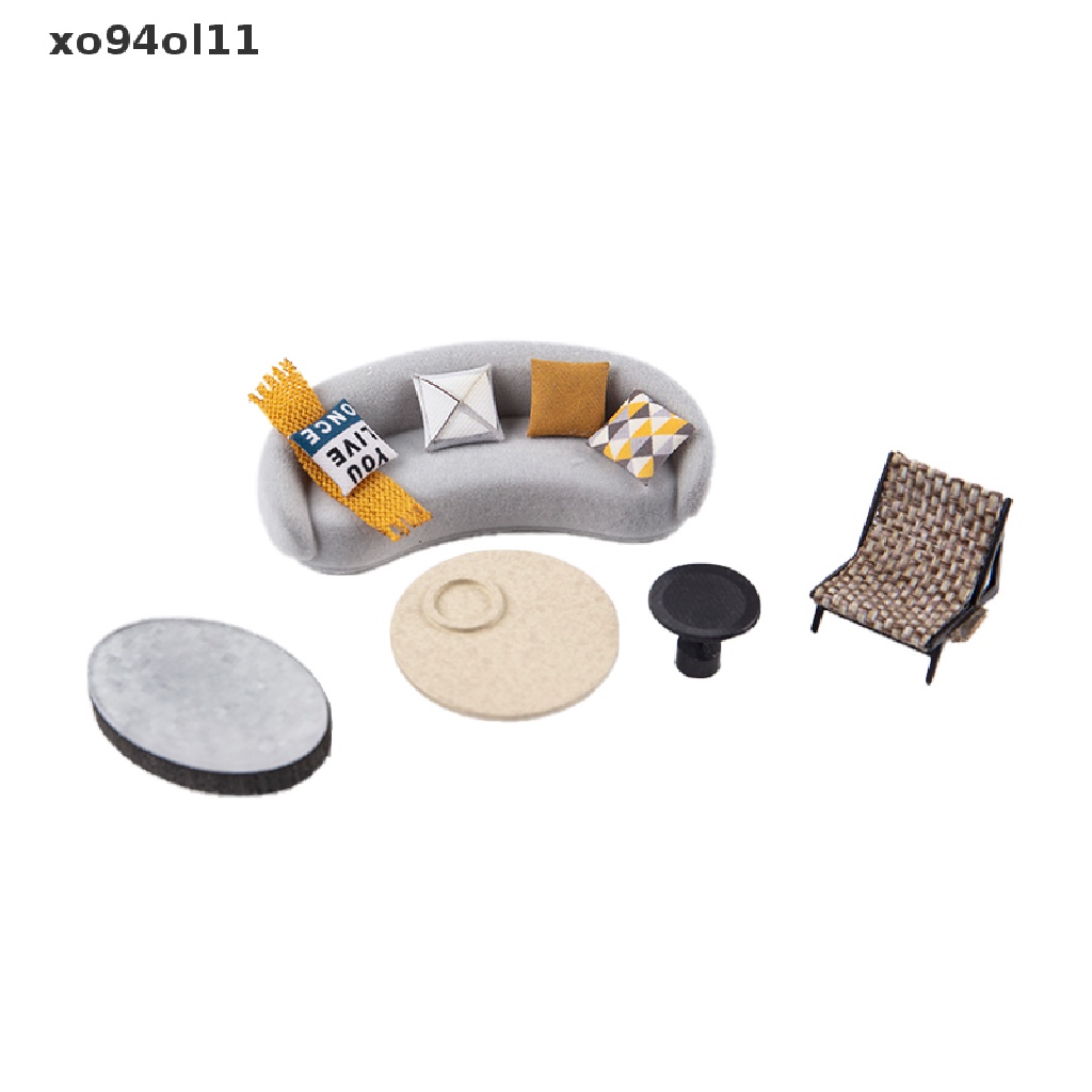 Xo Rumah Boneka Miniatur Furniture Sofa Kursi Meja Kursi Dekorasi Rumah Boneka DIY OL