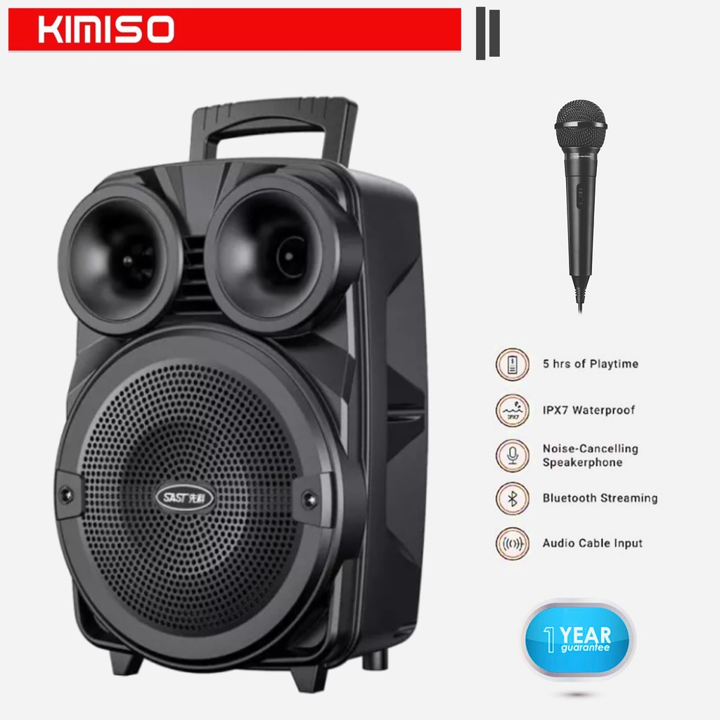 Speaker Aktif Bluetooth Karaoke 3381 Gratis Mic/Speaker Mp3/Mp4 Full Bass Music Party Cod/Speaker Po
