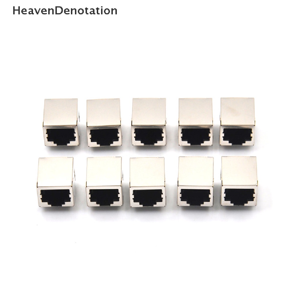 [HeavenDenotation] 10pcs/set RJ45 Network Ethernet 8P 8C Female Socket Konektor 8Pin PCB Mount Qulity Tinggi HDV