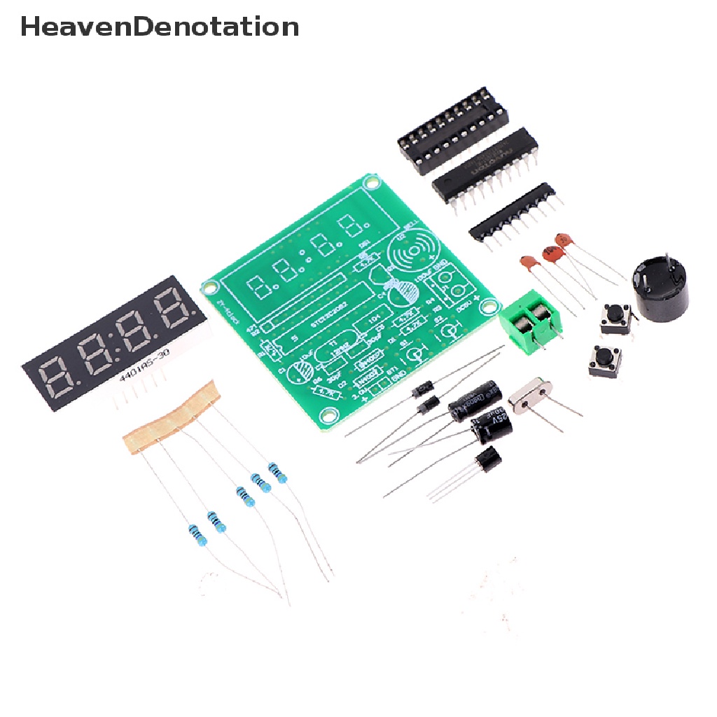 [HeavenDenotation] At89c2051 Digital 4mata Jam Elektronik Produksi Elektronik Suite DIY Kit HDV