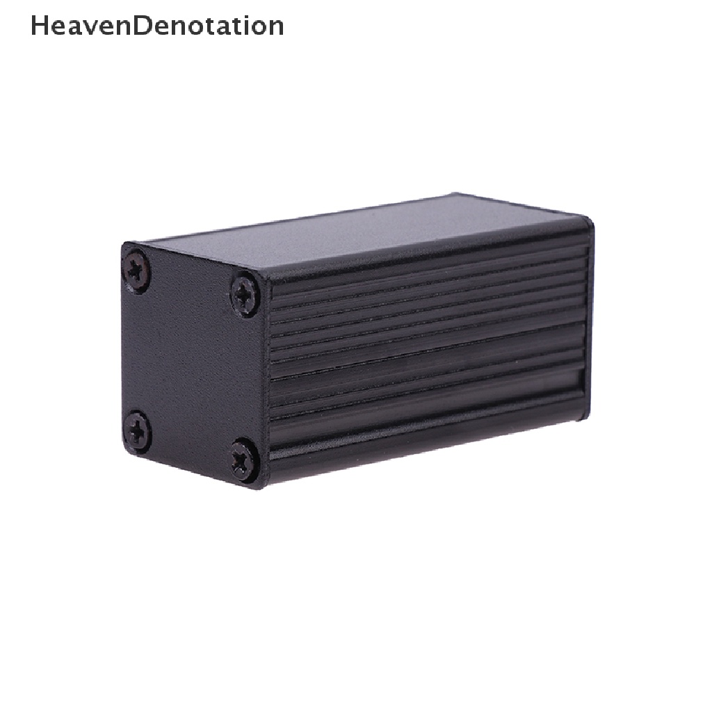 [HeavenDenotation] Kandang Aluminium Hitam DIY Extruded Kotak Proyek Elektronik 25x25x50mm Untuk Unit Power Supply HDV