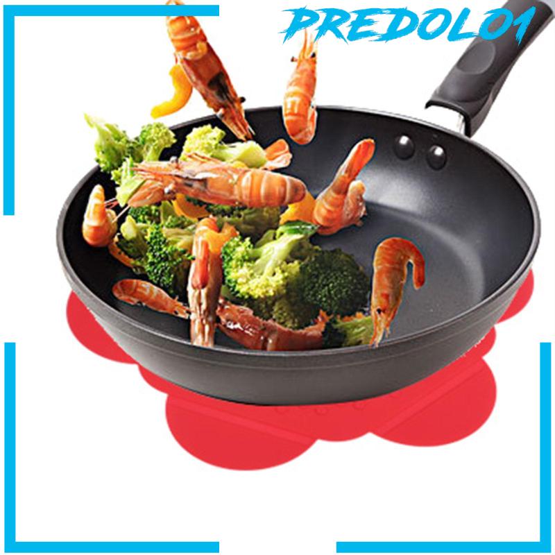 [Predolo1] Alas Silikon Non Slip Hot Pot Holder Microwave Mat Untuk Loyang Oven