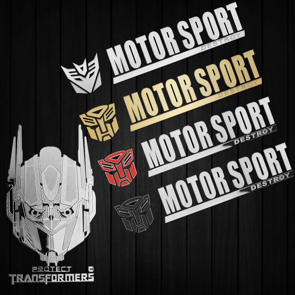 Transformers Nickel Stiker Mobil Motor Pintu Body Fuel Tank Kaca Depan Decal Vinyl Decal Modifikasi Body Tangga Dekorasi