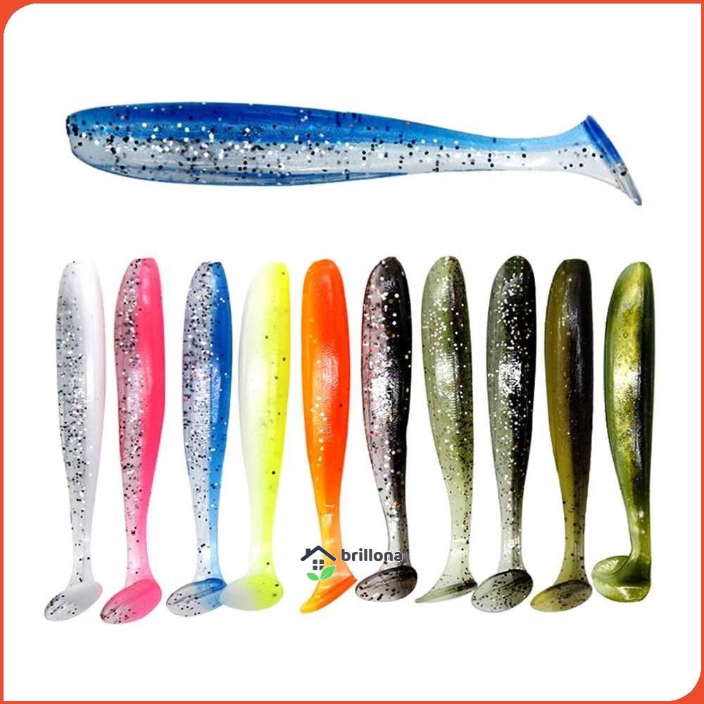 Burle Umpan Pancing Ikan Flashing Jig Sea Lure Bait 7 cm 10 PCS - L72