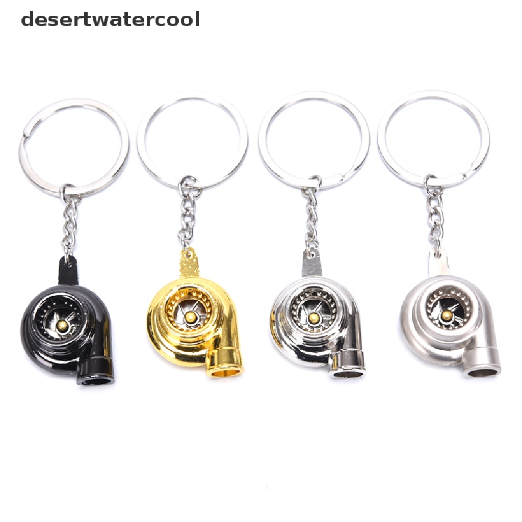 Deid Fashion Portable Mini Spinning Turbo Turbine Keyring Gantungan Kunci Aksesoris Hadiah Martijn