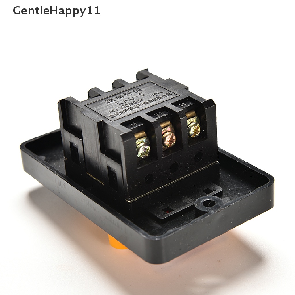 Gentlehappy 10A 380V KAO-5 Water Proof ON/OFF Push Button Mesin Saklar Bor Motor Plastik id