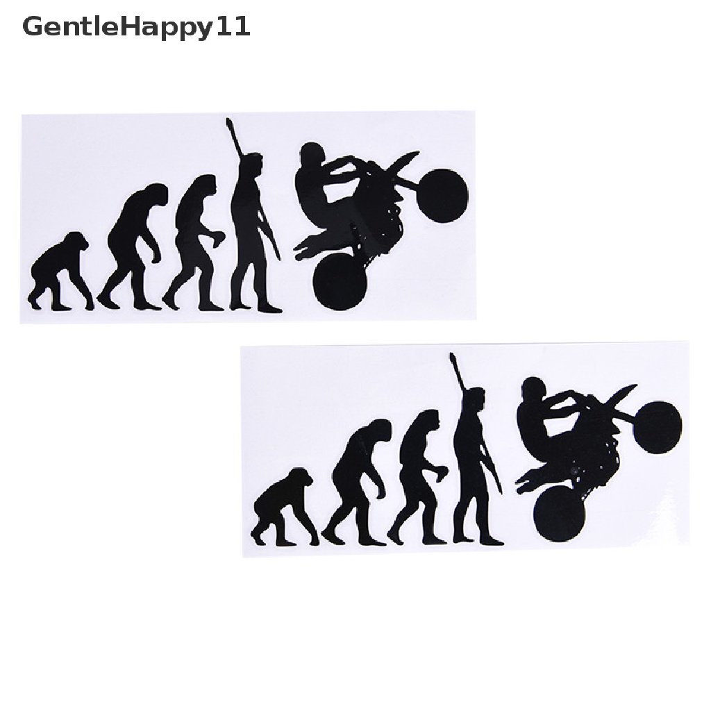 Gentlehappy Human Evolution Stiker Mobil Motor Personal Vinyl Reflektif Decals id