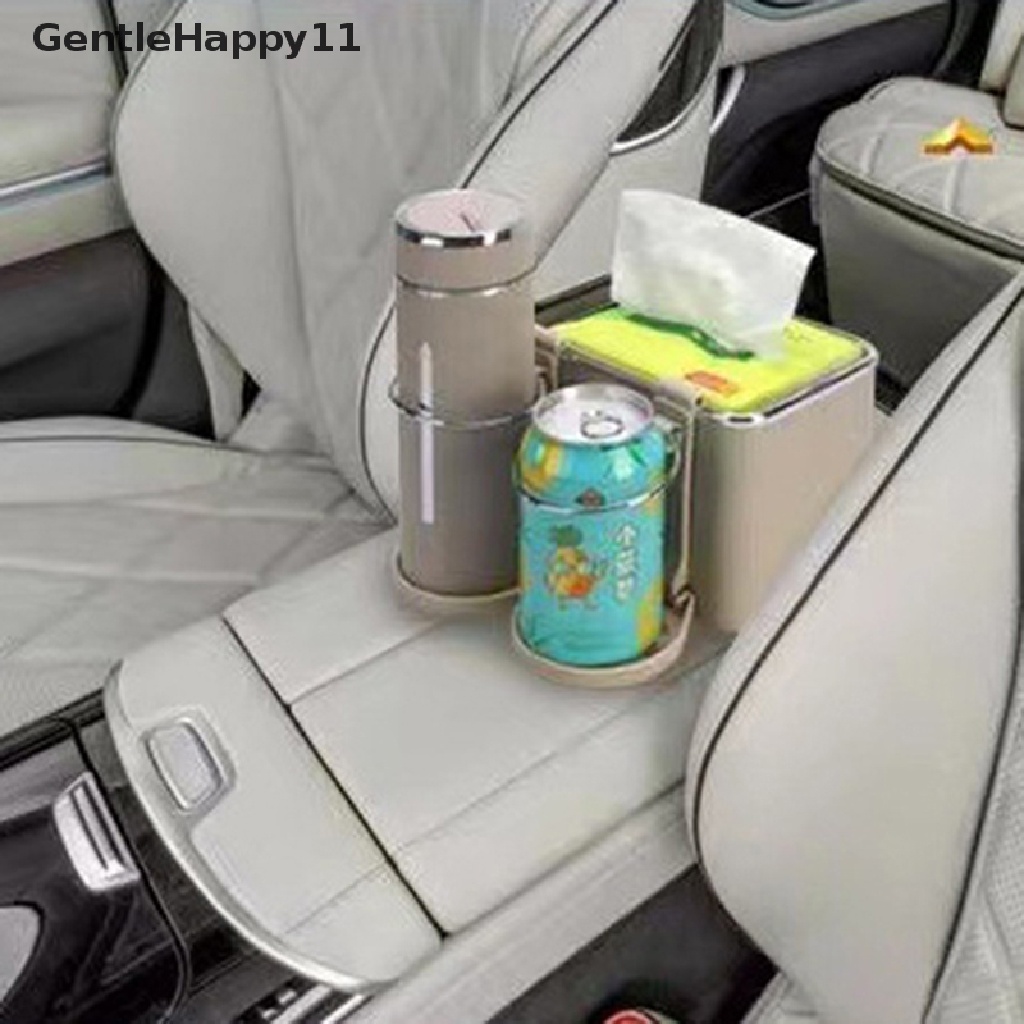 Gentlehappy Kotak Penyimpanan Mobil Multi Fungsi Armrest Organizers Tissue Cup Tempat Minuman id