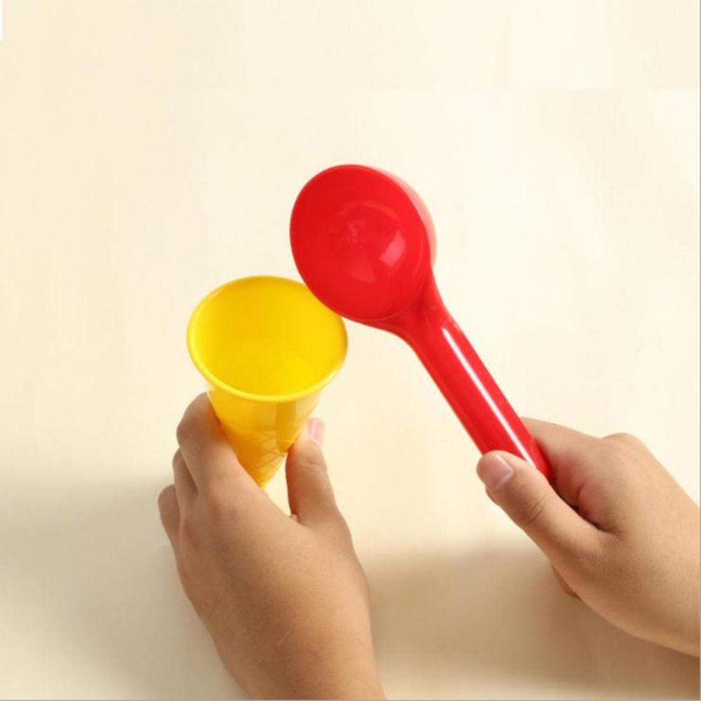 Quinton Ice Cream Cone Scoop Sets Mainan Untuk Anak-Anak Fun Pretend Play Cetakan Kerucut Musim Panas Permainan Luar Ruangan Seaside Game Set