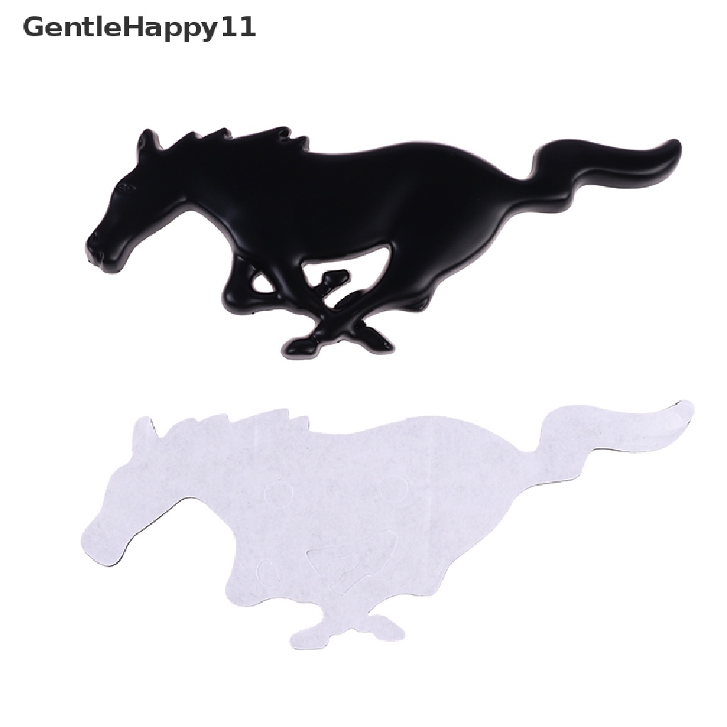 Gentlehappy Logo Mobil 3D Horse Metal Untuk Ford Mustang New Mondeo Focus Kap Depan Mobil Grille id