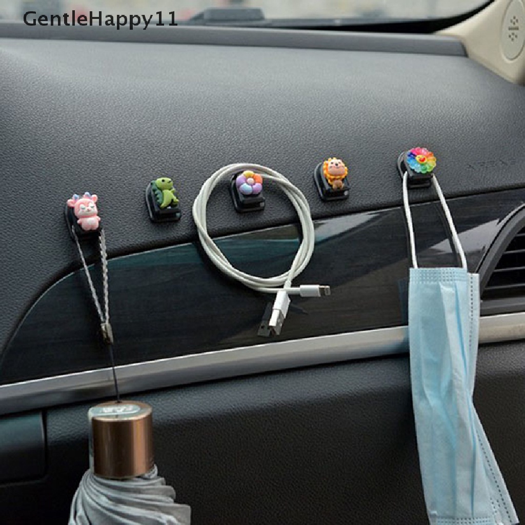 Gentlehappy Mini Car Hooks Organizer Penyimpanan Universal Mobil Kartun Kursi Belakang Hook Gantungan id