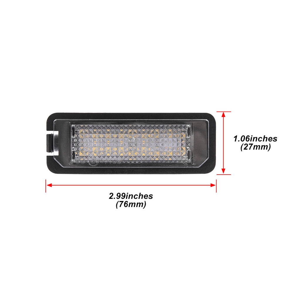 2 Pcs Untuk Bentley Continental Mulsanne Azure Brooklands Kecerahan Tinggi Putih LED Plat Lampu Nomer Plat Lampu