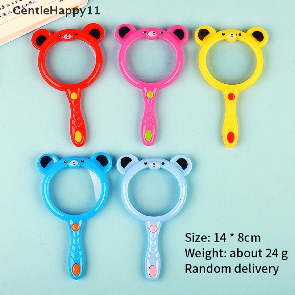 Gentlehappy 1Pc Kartun Hewan Kaca Pembesar Eksplorasi Belajar Anak Mainan Edukasi Magnifier Anak Percobaan Sains Mainan Anak Hadiah id
