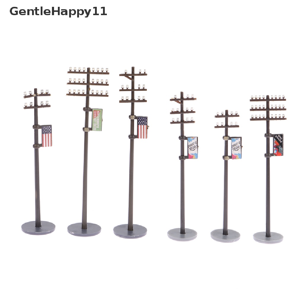 Gentlehappy 1: 42/1: 42/1: 100model Tiang Garis Listrik Untuk Kereta Microlandscape Aksesoris id
