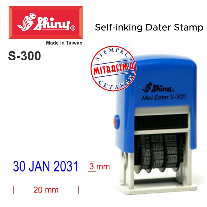 

Stempel Shiny S-300 ( Stempel Tanggal S300 Tipe S 300 )