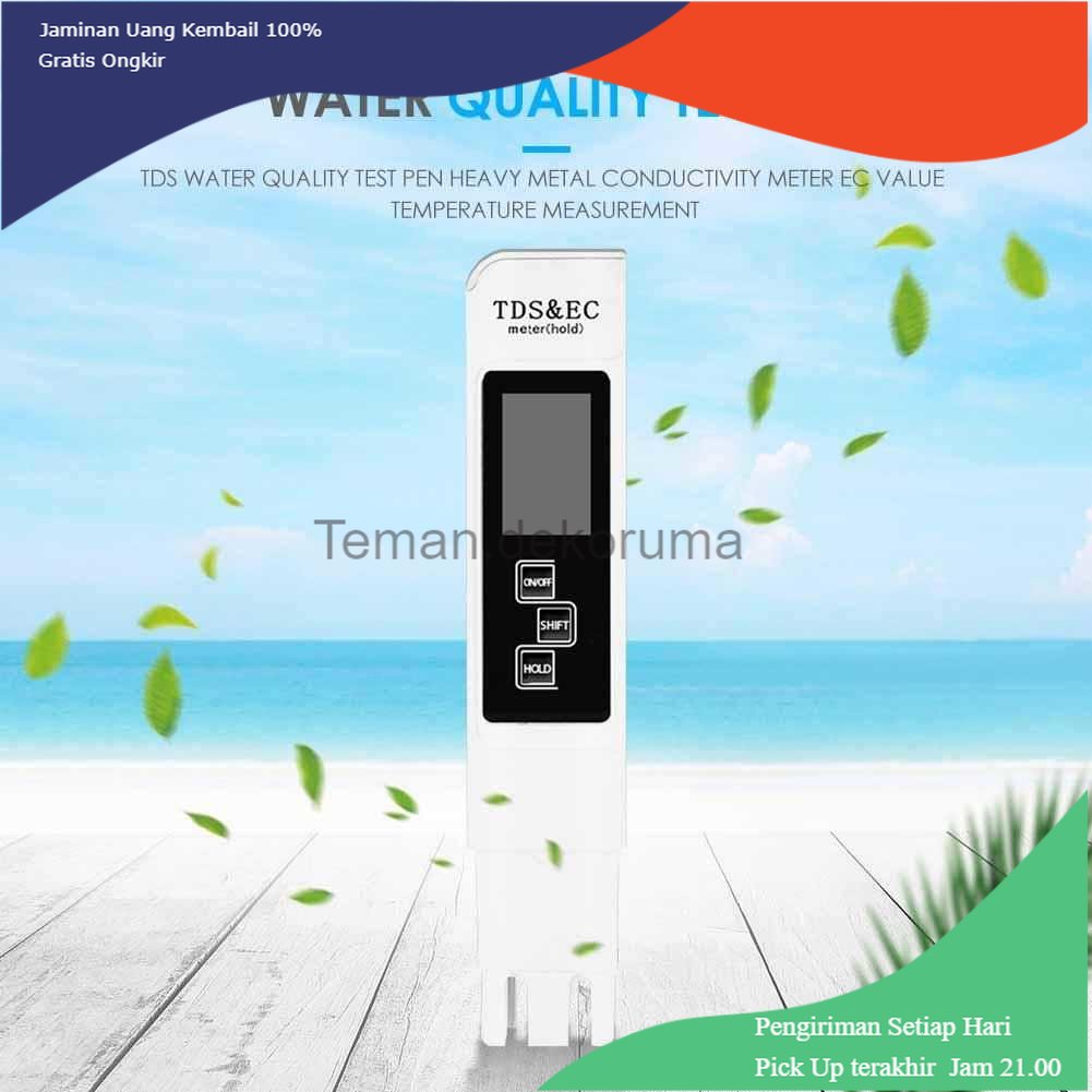 TD - RTG VKTECH Alat Ukur Uji TDS EC Meter Digital Air Minum Akuarium - E-1