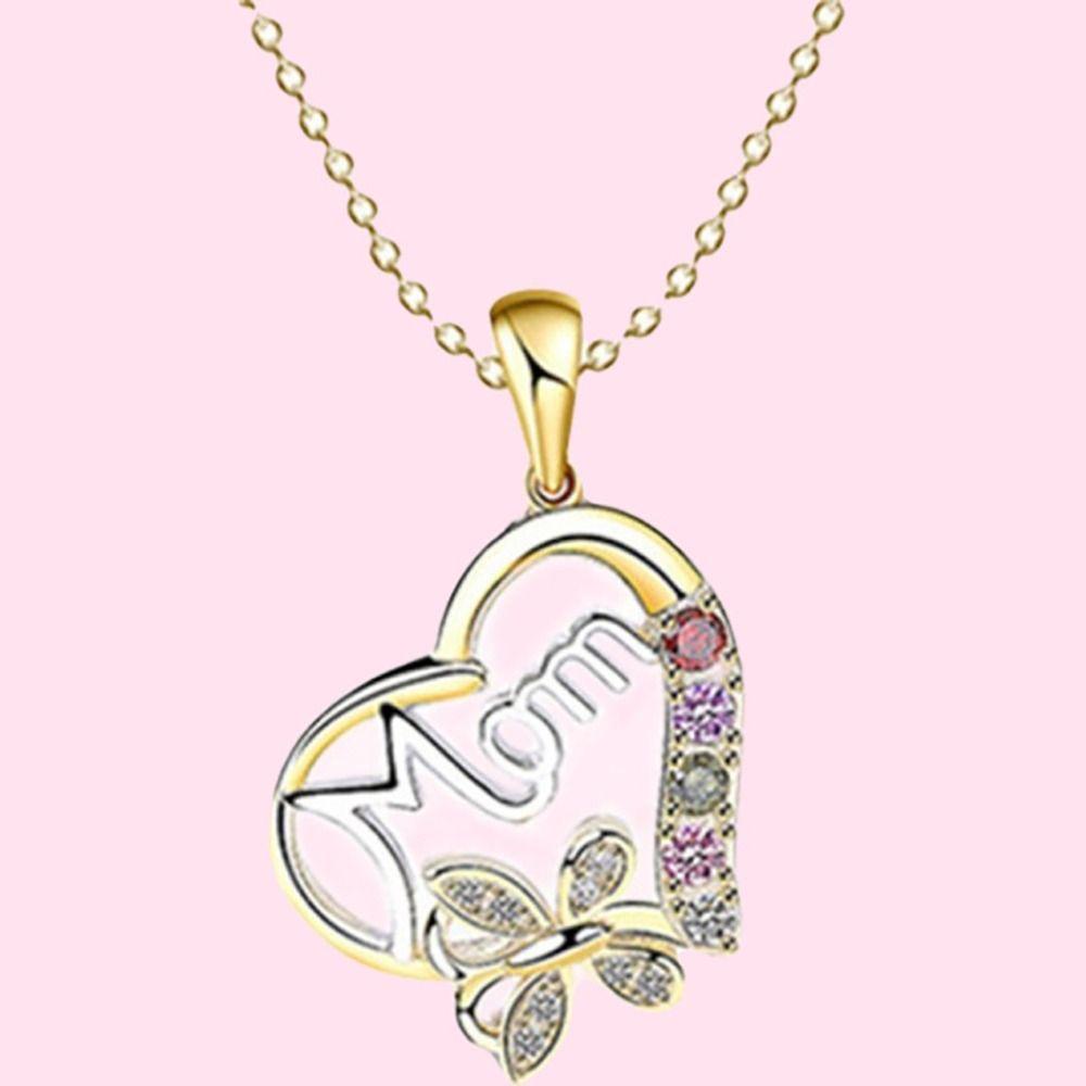 Lily Kalung Rantai Tulang Selangka Mewah Berkilau Hadiah Ibu Fashion Perhiasan Desain Unik Desain Unik