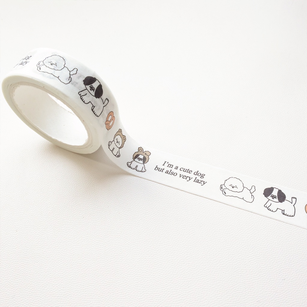Galicici Japanese Girls Style and Paper Tape/Kartun Kucing Beruang Stroke Pendek Tape DIY Bahan Stiker