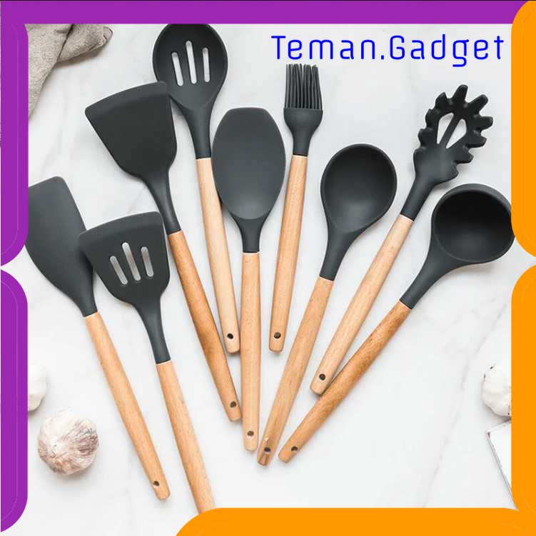 TG - DPR GLANYOMI Set Alat Masak Dapur Kitchen Utensils Silikon 9 PCS - KT397