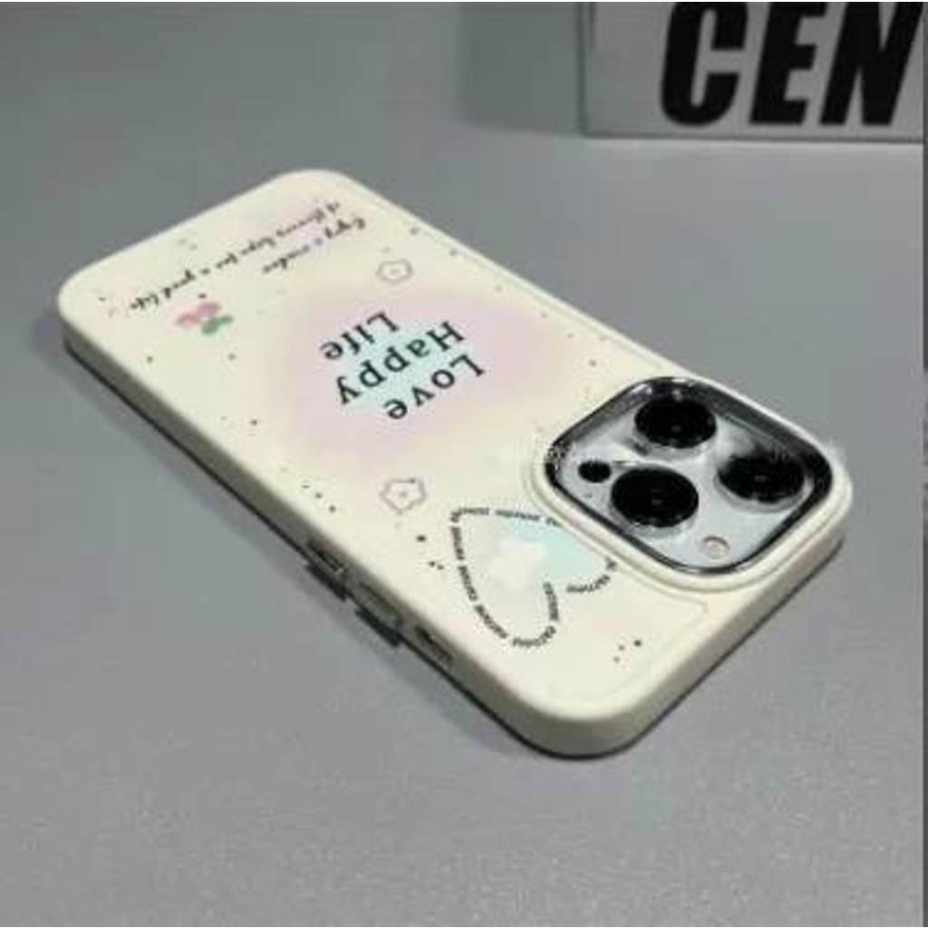 IPHONE Casing Ponsel Desain Kata Inggris Halo Dye Love Antik Putih Kompatibel Dengan Iphone12 13 14 11 Pro Max X Xs Max Xr Frfrd