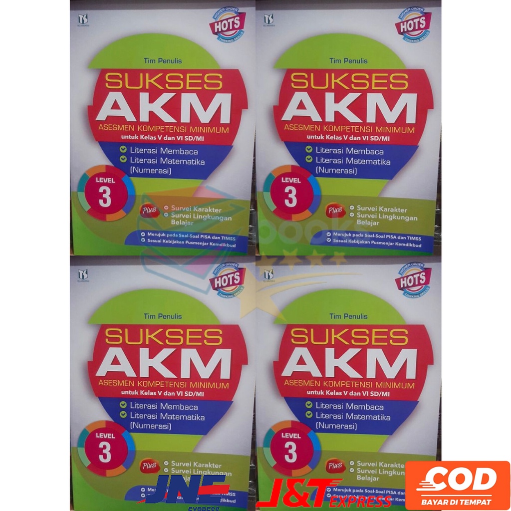 TERBARU SUKSES AKM Asesmen Kompetensi Minimum Level 3 Kelas 5 6 V VI SD dan MI Penerbit Tiga Serangk