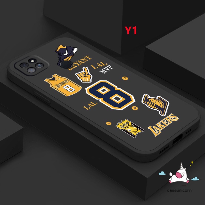 Infinix Smart 5 4 6 Plus Hot 10Lite 20s 9 11 8 11s 12i 20 10t 10s Hot 12 10 11 9 Play Note 11 12pro 12 G96 8 12 2023 Tepi Lurus Fashion N.B.A Lakers Kobe Soft Tpu Back Sarung