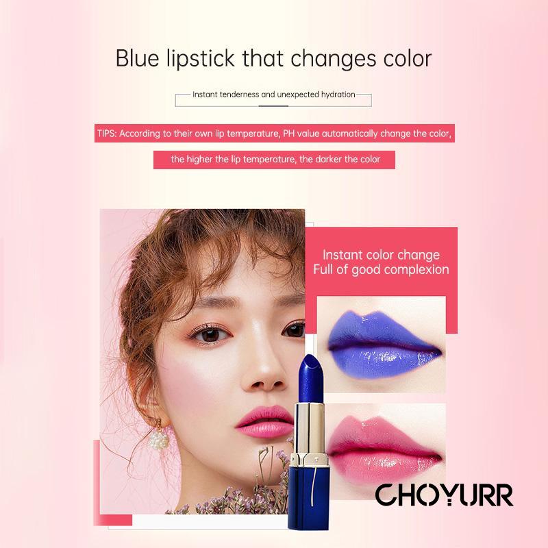 【COD】LESSXCOCO Lipstick Blue Color Changing Lip Gloss Moisturizing Waterproof Original-CH