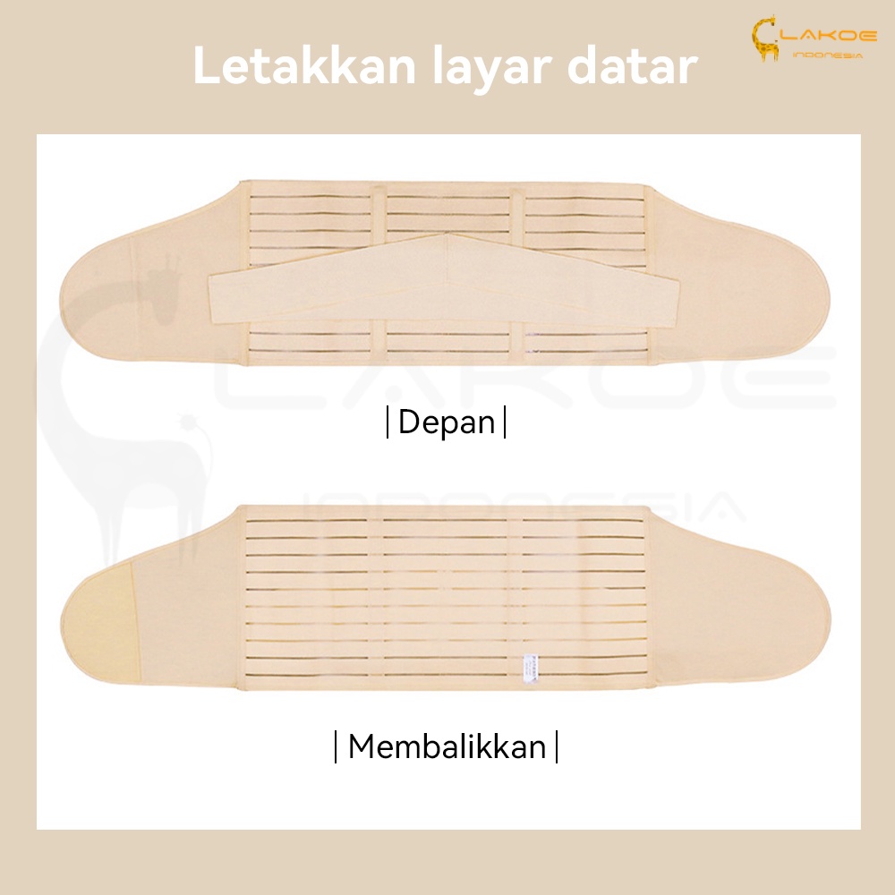 Lakoe KORSET Pelangsing Setelah melahirkan/Korset Ibu Melahirkan/Korset Pengecil Perut Double Perekat