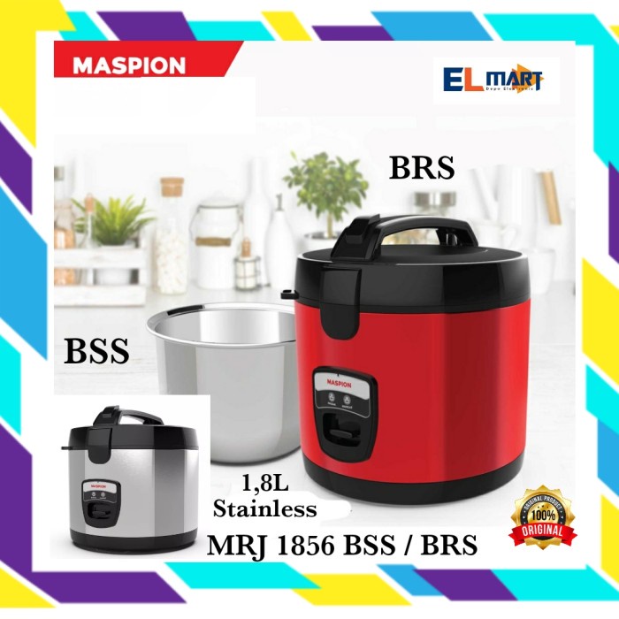 Magic Com Stainless Maspion 1,8L MRJ 1856 BRS BSS 1856BSS MRJ1856