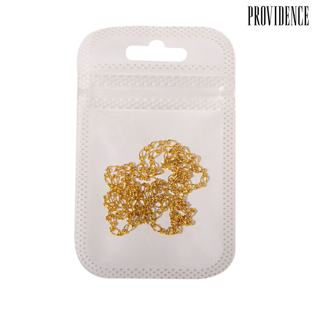 Providence Rantai Kuku Serbaguna DIY Glittery 3D Manicure DIY Pesona Rantai Logam Untuk Anak Perempuan