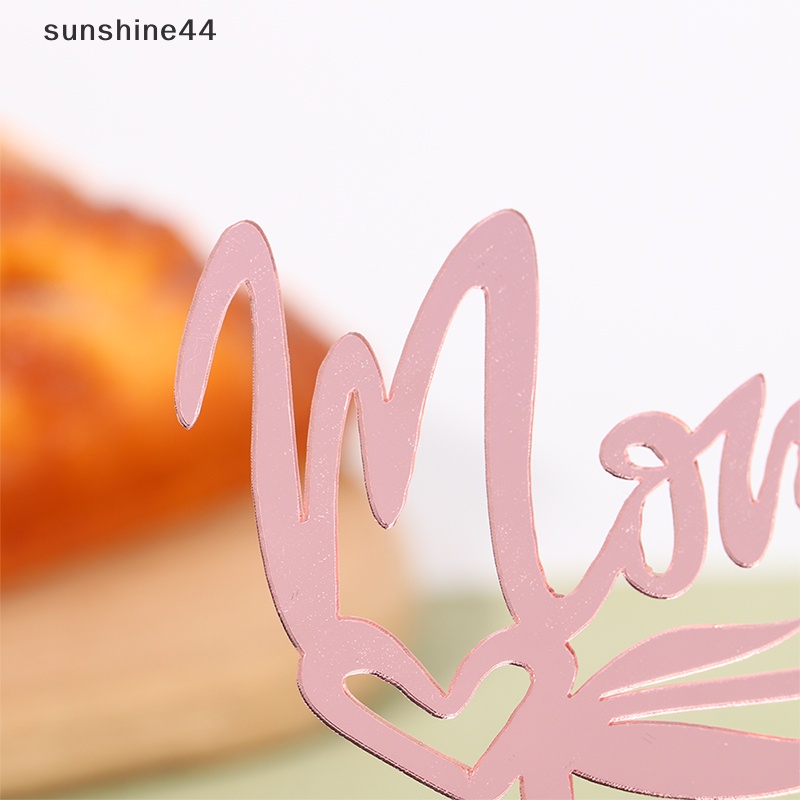 Sunshine Happy Mother's Day Topper Kue Akrilik Untuk Dekorasi Kue Pesta Ulang Tahun Mum ID