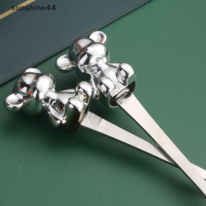 Sunshine 1Pc Stainless Steel Cutlery Spoon Fork Sendok Teh Kartun Beruang Peralatan Dapur ID