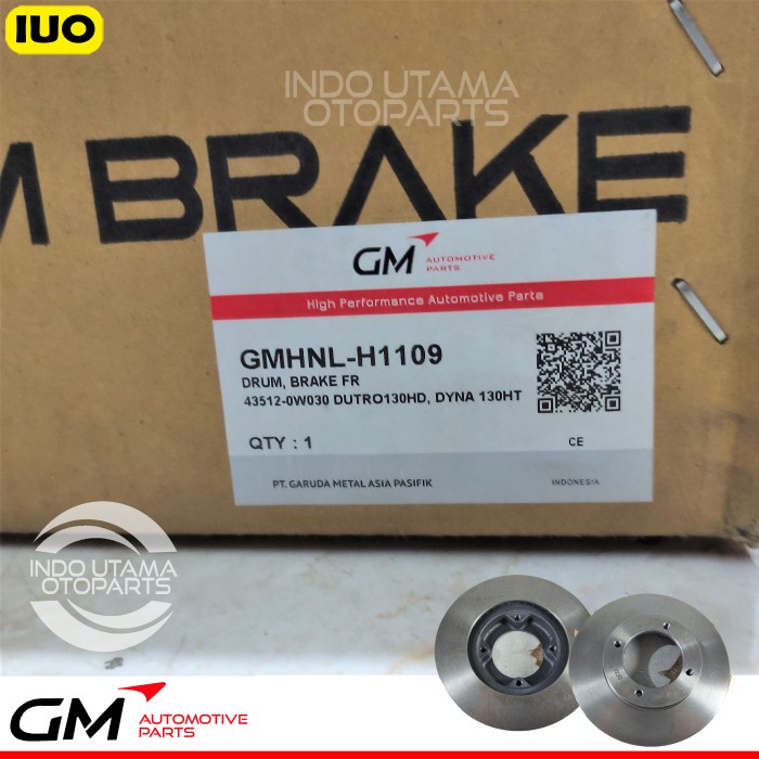 Tromol Depan Dyna Rino 130HT Hino Dutro 130HD Brake Drum GMHNL H1109