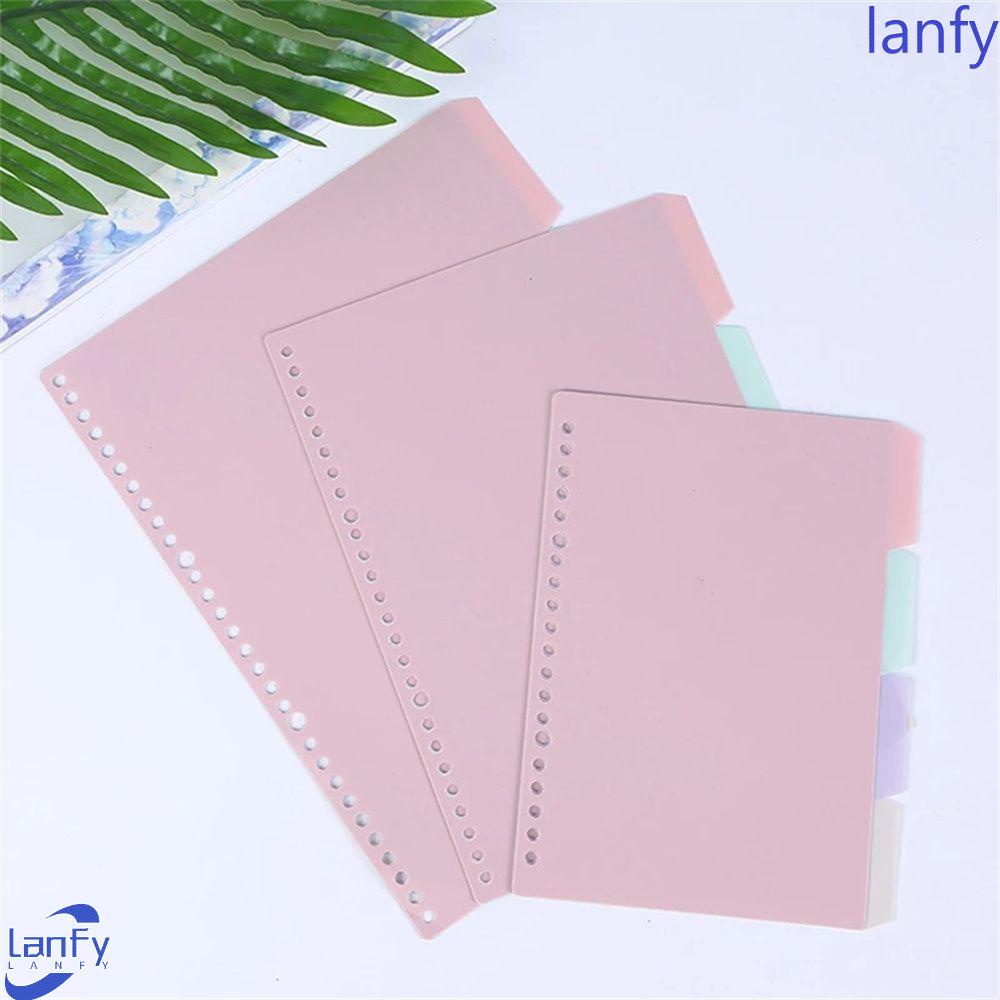 Lanfy 4Pcs / set Pembatas Halaman Binder / Notebook / Buku B5 / A5 / A4 Untuk Sekolah / Kantor