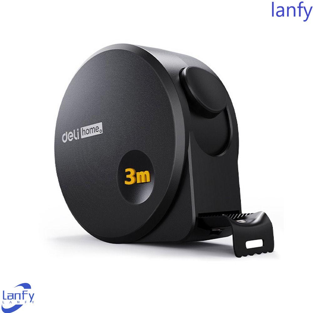 Lanfy Measuring Tape Carbon Steel Retractable Woodworking Alat Ukur Tape Measure Digital Presisi Tinggi