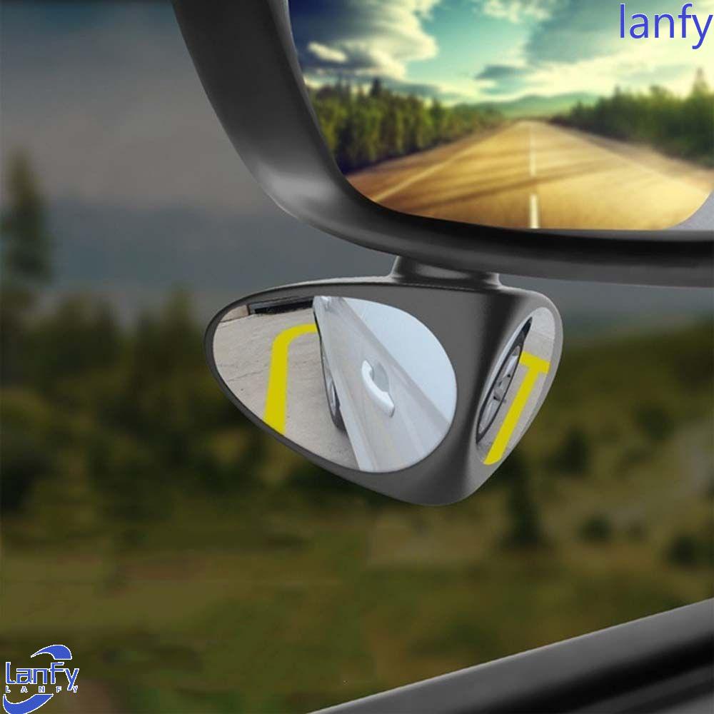 LANFY Car Blind Spot Mirror Universal 360 degrees rotation Spherical mirror 2 In 1 Wide Angle Mirror