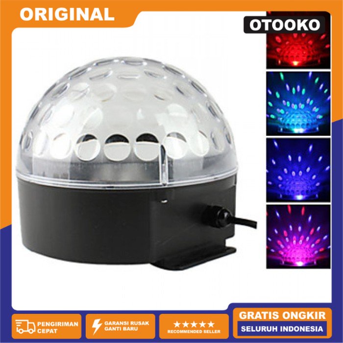 Lampu Proyektor Crystal Magic Ball LED Disco Star Kamar Tidur DMX